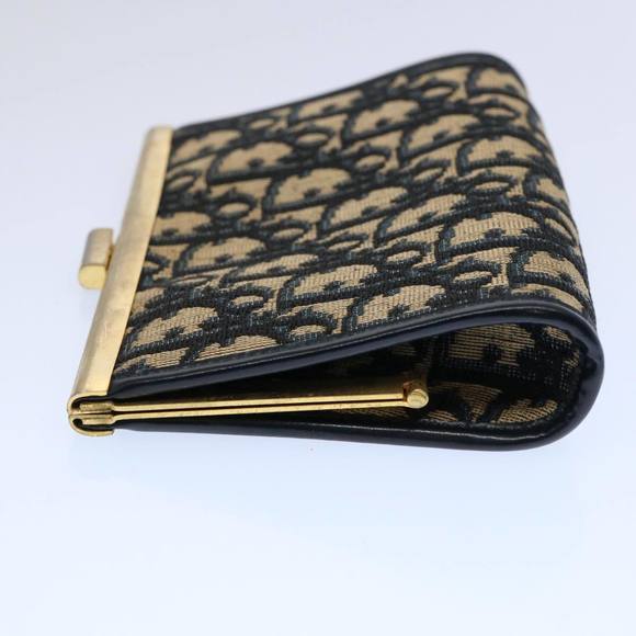 Christian Dior Trotter Canvas Pouch Navy Auth ep2830 - Picture 3 of 15